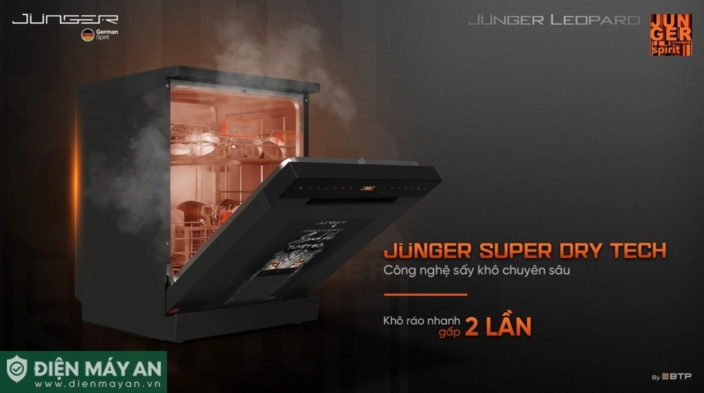 Máy rửa bát độc lập Junger JG Leopard DWJ-183-VG

